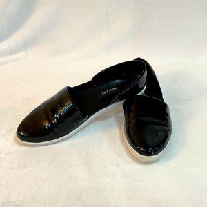 Nine West Luminosa Open Side Sneakers Slip Ons Black